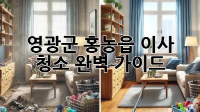 영광군 홍농읍 이사 청소 완벽 가이드